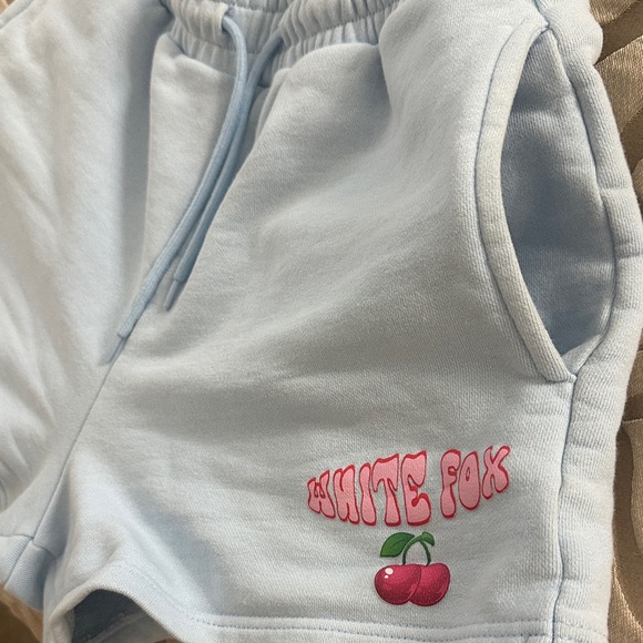 White fox Light Blue lounge Shorts XS - Picture 6 of 8